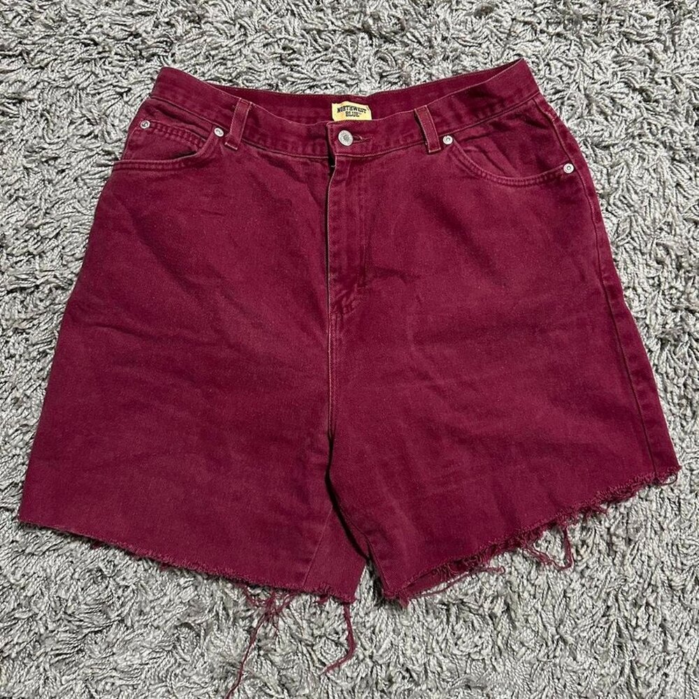 2000s Cut Off Dad Shorts Size 16 Avg Northwestern Blues